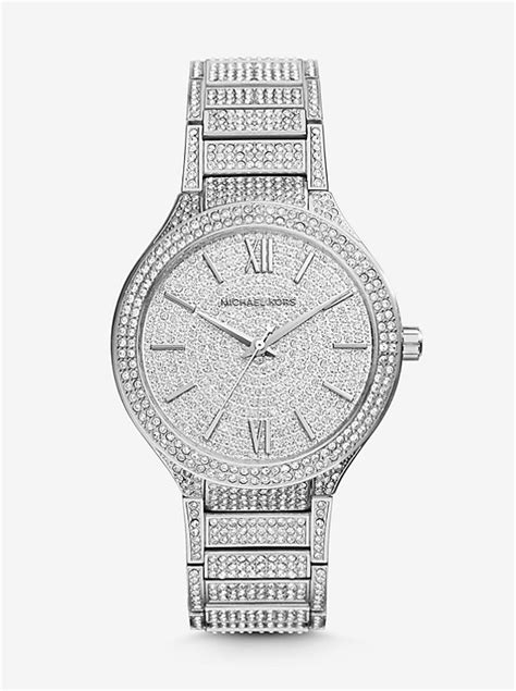 michael kors kerry pave watch silver|Limited.